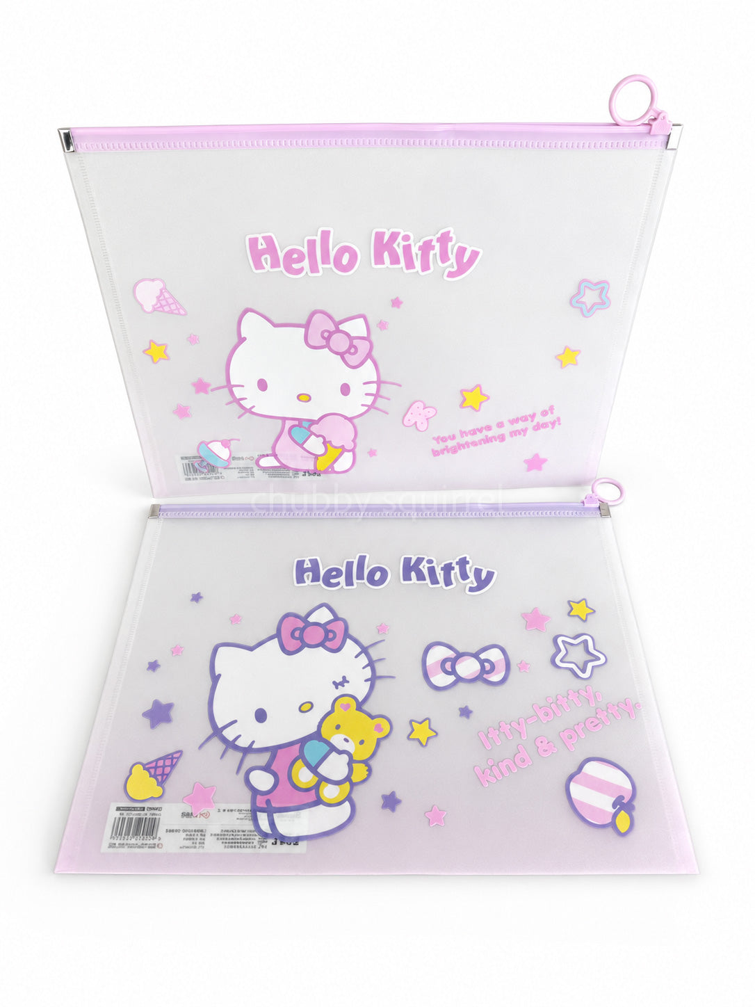 Hello Kitty Sanrio A4 Zipped Document Wallet