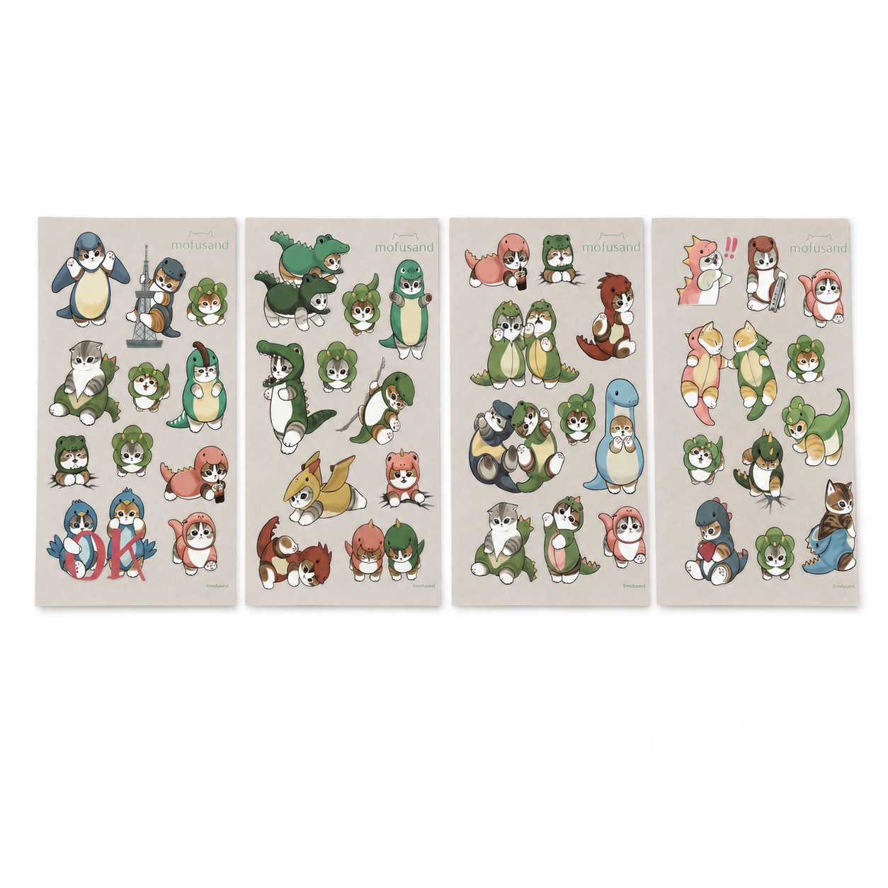 Mofusand Sticker Pack - Dinosaur