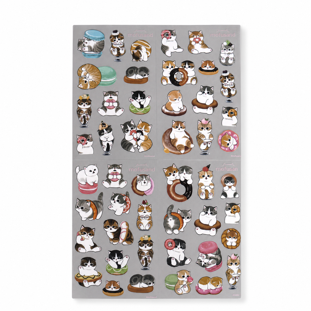 Mofusand Sticker Pack - Desserts