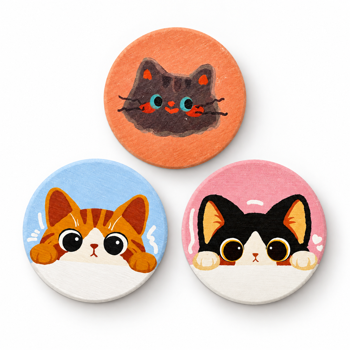 Cat Diatomite Coaster