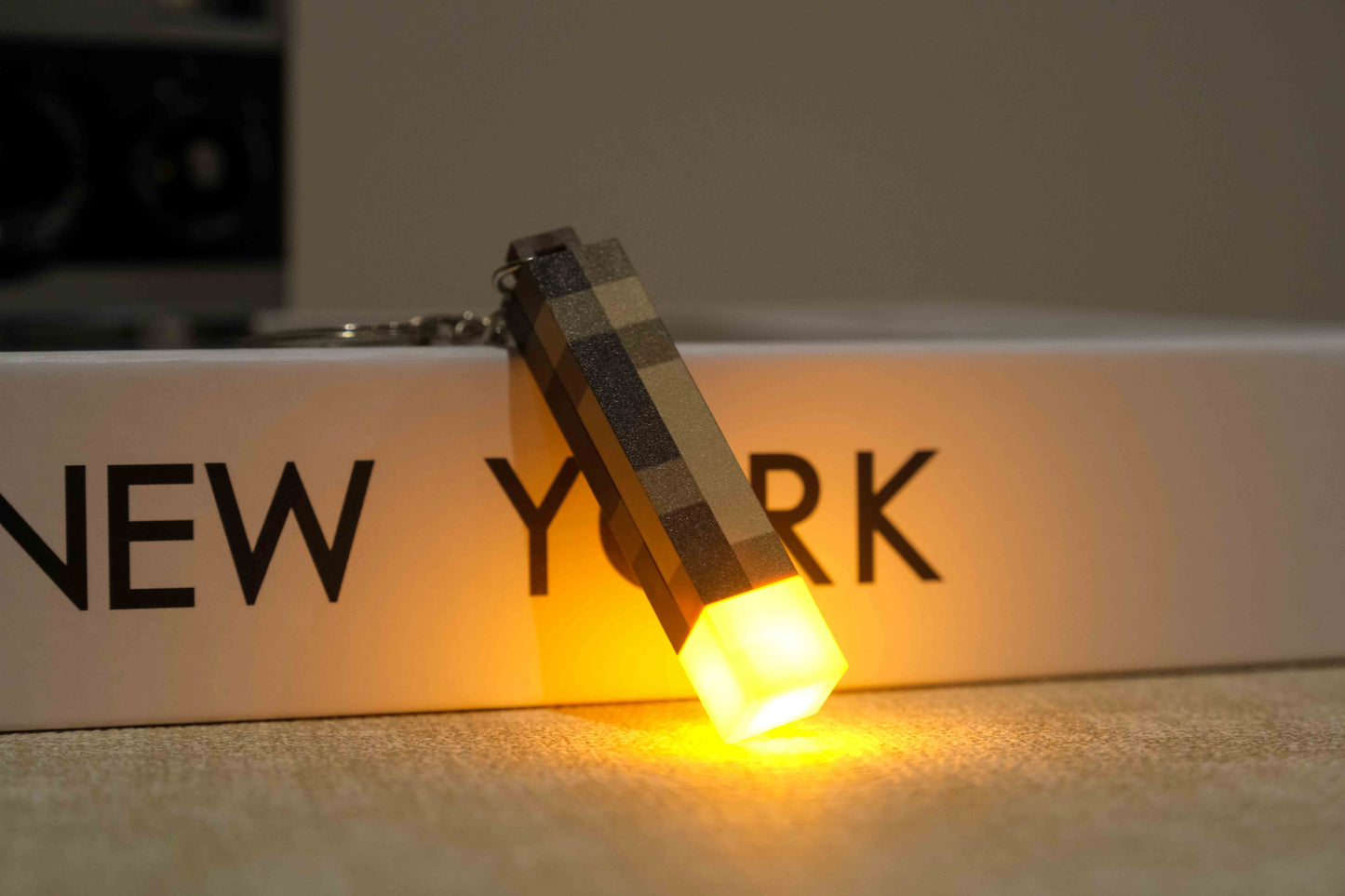 Minecraft Torch Keychain